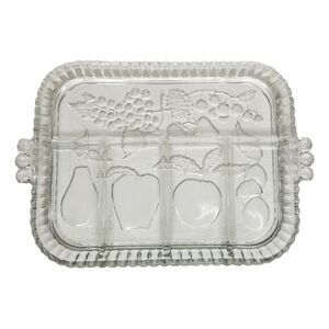INDIANA‎ Glass Crystal Collection 5 Part Relish Serving Tray